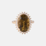 Groene Toermalijn Entourage Ring 14 karaat goud, Objet Dore