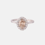 2.02ct Fancy Brown Diamanten Entourage Ring 14 karaat goud, Objet Dore