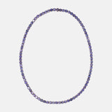 Bespoke 39.16ct Tanzaniet Tenniscollier 14k witgoud, Objet Dore