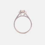 1ct Diamant & Diamanten Halo Ring 14 karaat goud, Objet Dore