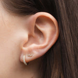 Petite Wild Diamond Stud Earring 14k gold
