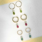 Candy Tourmaline Ear Charm - 14k yellow gold