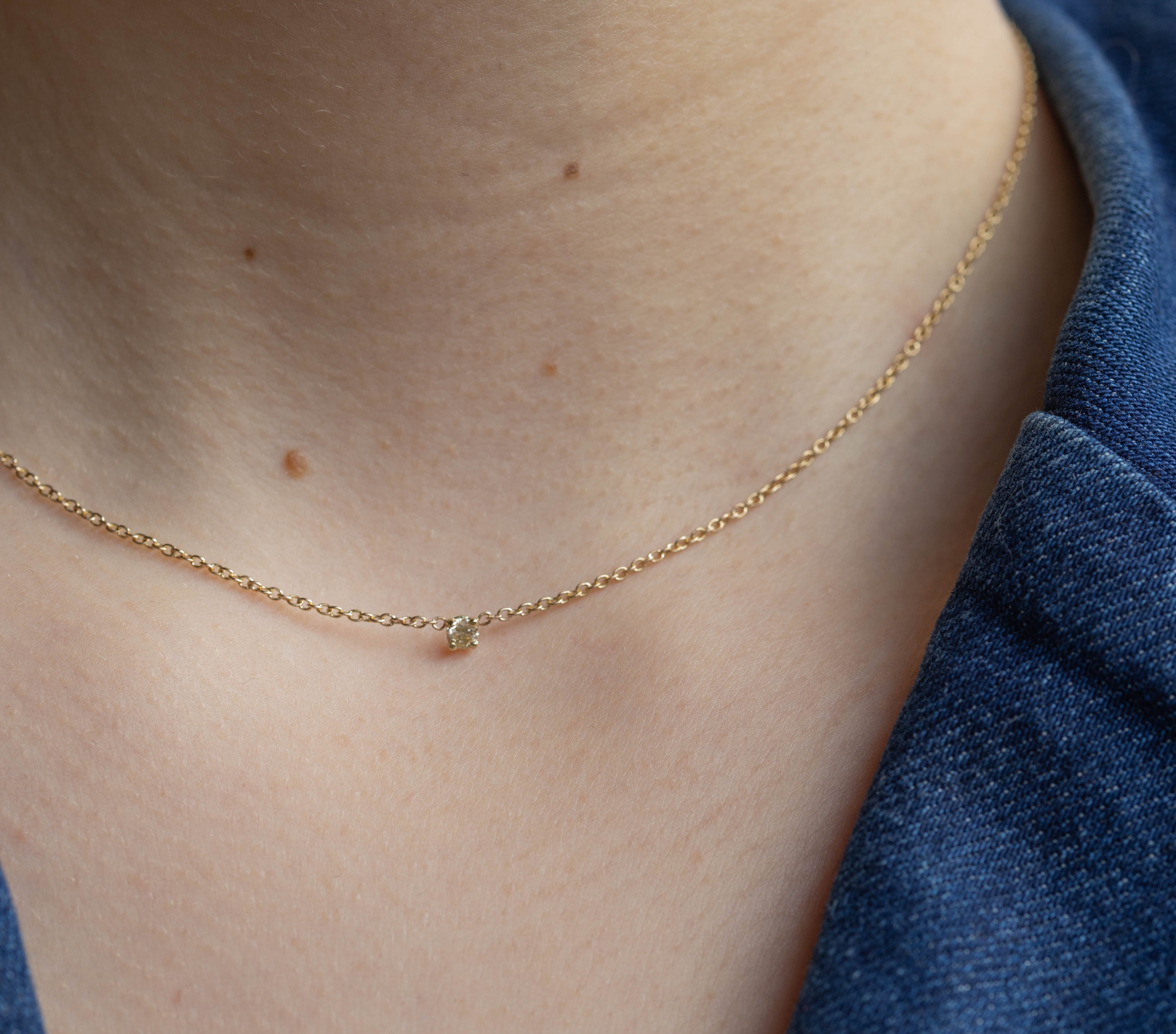 CUSTOM MADE CHAIN CHAMPAGNE DIAMOND