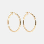 Hollow Hoop Oorbellen 35 mm 14 karaat goud, Objet Dore