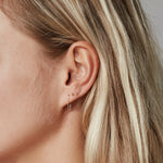 Triple Bubble Stud Piercing 14 karaat goud, Objet Dore