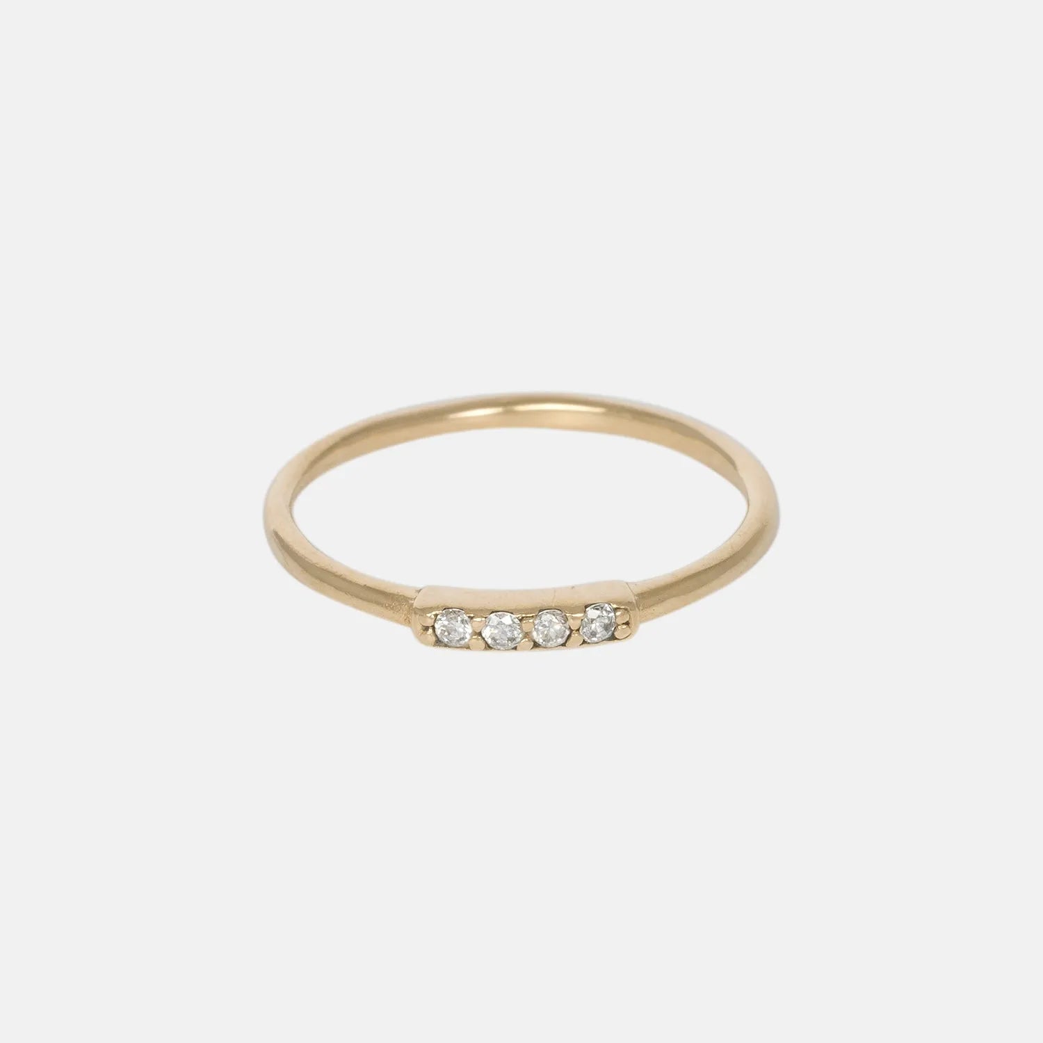 Pinkring Diamant 14 karaat goud, Objet Dore
