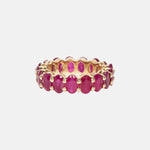 Robijn Eternity Ring 14 karaat goud, Objet Dore