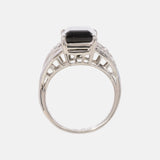 5.3ct Groene Chroom Toermalijn Diamant Ring Platinum, Objet Dore