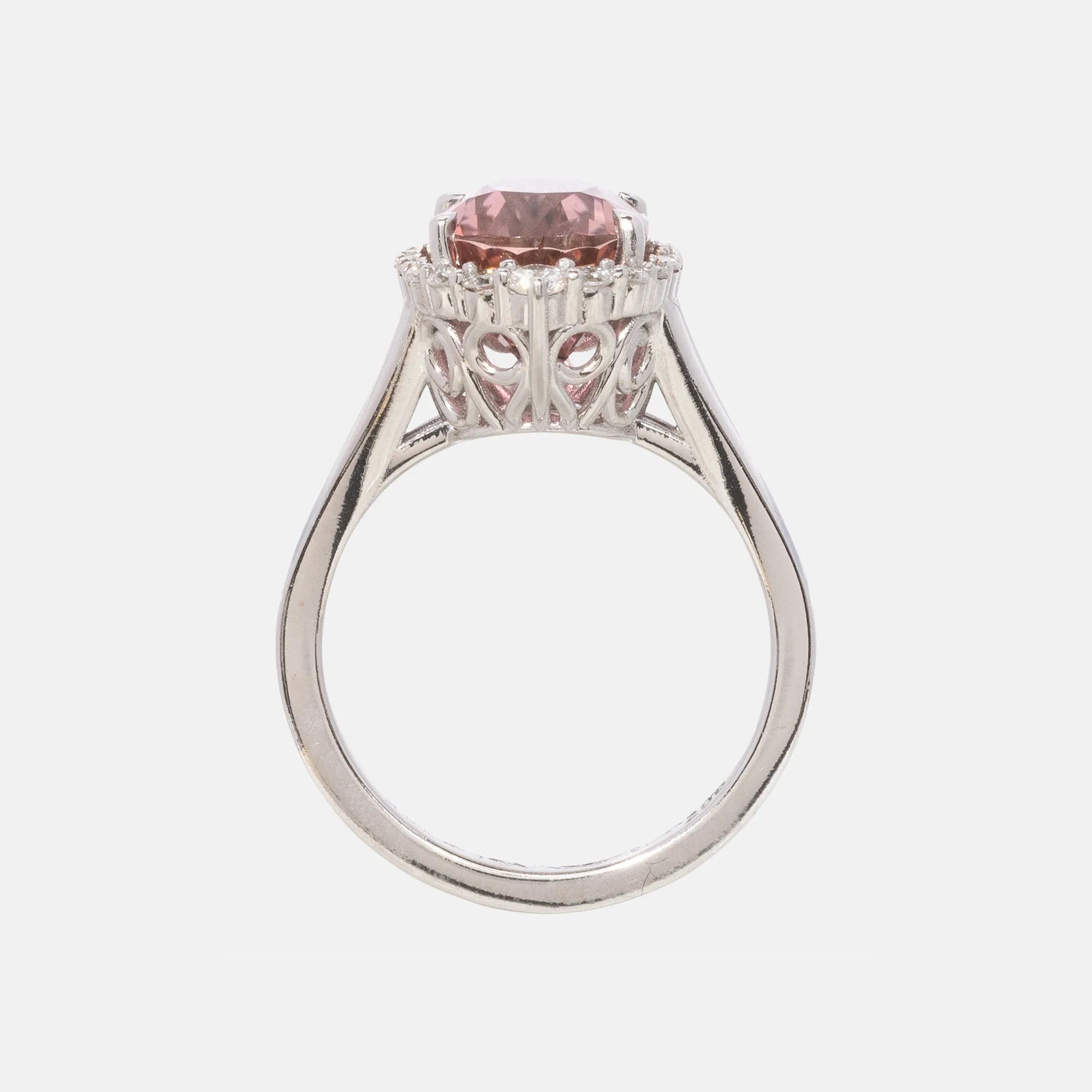 Roze Toermalijn Entourage Ring 14 karaat goud, Objet Dore