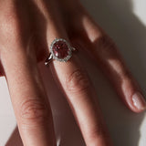 Roze Toermalijn Entourage Ring 14 karaat goud, Objet Dore