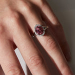 Roze Toermalijn Entourage Ring 14 karaat goud, Objet Dore