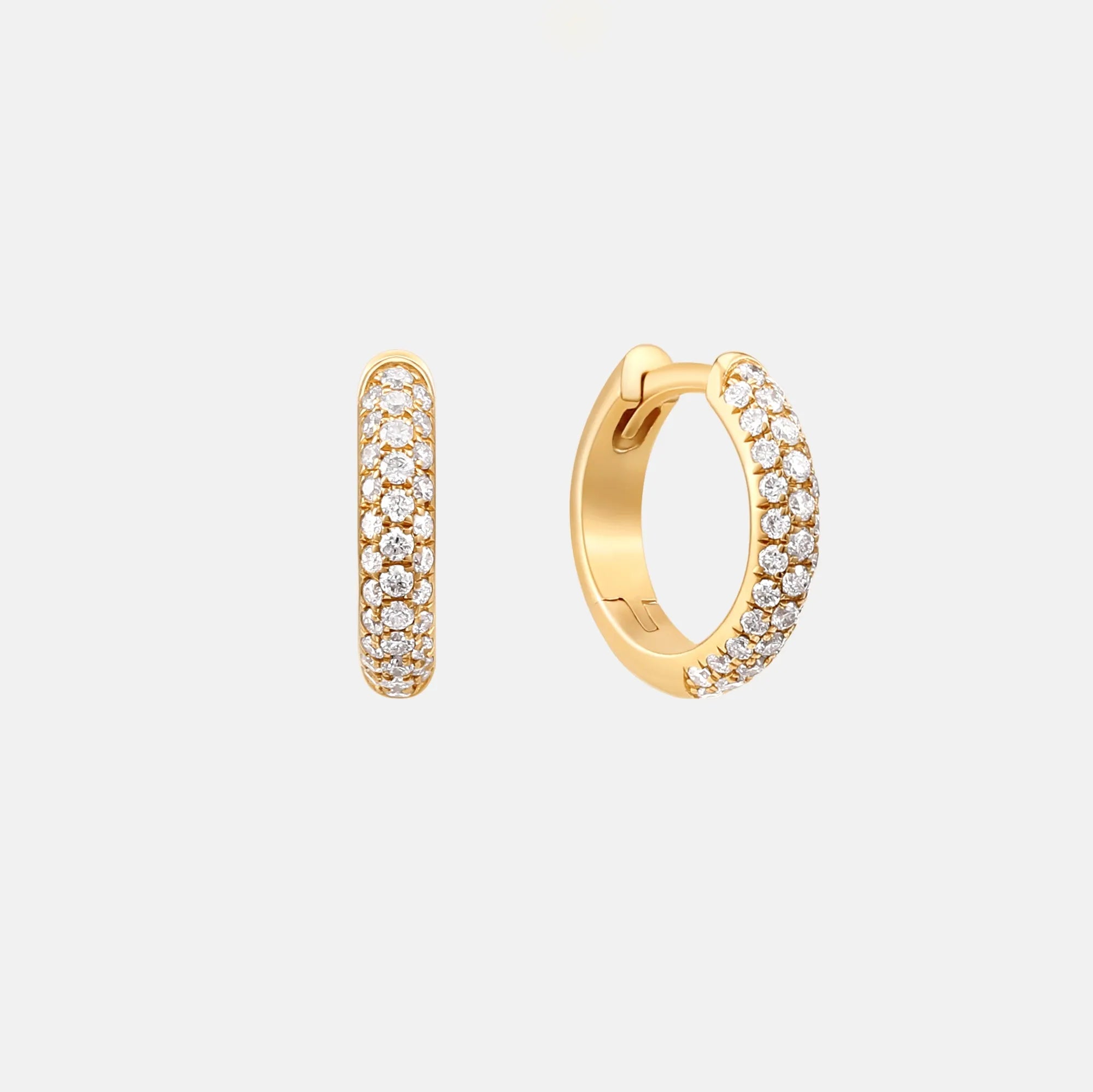 Bold Diamant Huggie 14 karaat goud, Objet Dore