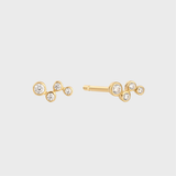 Bubble Wild Diamond Stud Piercing 14k yellow gold