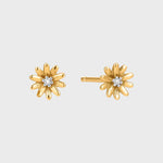 Daisy Flower Diamant Stud Piercing 14 goud, Objet Dore