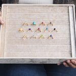 Robijn & Diamant Trilogie Ring 18k, Objet Dore, Ringen