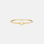 Heart ring 14k goud, Objet Dore