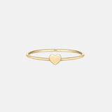 Heart ring 14k goud, Objet Dore