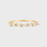 Royal Markies Diamant Alliance Pavé Ring 14k goud, Objet Dore