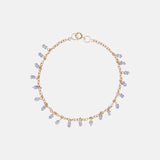 Anchor Schakel Armband Tanzaniet 14k geelgoud, Objet Dore