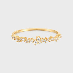 Wild Diamant Alliance Pavé Ring 14 karaat goud, Objet Dore