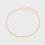 Bubble Diamond Link Bracelet 14k gold