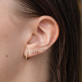 Bubble Diamond Stud Piercing 14k yellow gold