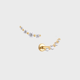 Lunar Stud Piercing Diamond 14k gold