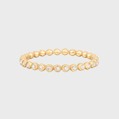 Bubble Diamant Eternity Ring 14k goud, Objet Dore, Ringen