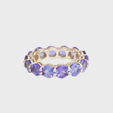 7ct Tanzanite Eternity Ring 14 Carat Gold
