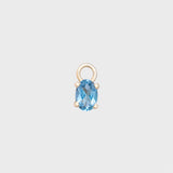Bobbie Topaz Large Earring - 14k yellow gold