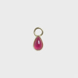 Candy Tourmaline Drop Ear Charm - 14k yellow gold