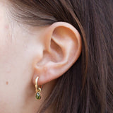 Candy Tourmaline Drop Ear Charm - 14k yellow gold