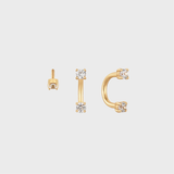 Glimmer Stud Piercing Diamond 14k gold
