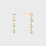 Shimmer Earrings Diamond 14k gold