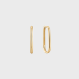 Modern Paperclip Huggie 14k goud