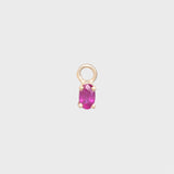 Bobbie Ruby Earring - 14k yellow gold