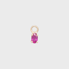Bobbie Ruby Earring - 14k yellow gold