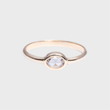 Rose Ring Diamond - 14k yellow gold