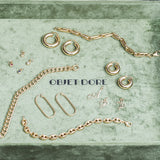 Coffee Bean Chain Bracelet 14 carat gold
