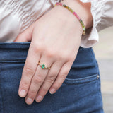 Mia Bracelet Watermelon Tourmaline - 14k yellow gold
