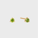 Classic Stud Piercing Green Tourmaline 14k gold
