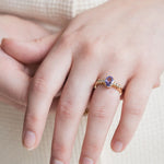Tanzania en diamant eyecatcher ring