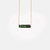 Bibi Square Collier Toermalijn 14k geelgoud