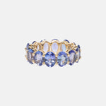 Tanzaniet Eternity Ring 14 karaat goud, Objet Dore
