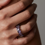 Tanzaniet Eternity Ring 14 karaat goud, Objet Dore