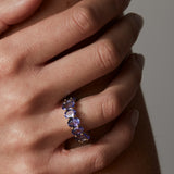 Tanzaniet Eternity Ring 14 karaat goud, Objet Dore