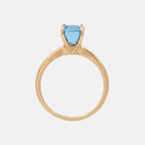 Topaas Solitair Ring 18k, Objet Dore