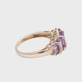 Lucia - Vintage 9k Amethyst alliance ring, Objet Dore