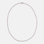 Bespoke 12.05ct Briljant Geslepen Diamant Tenniscollier 14k witgoud, Objet Dore