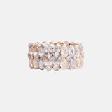 11.57ct Pastel Saffier Eternity ring 14k, Objet Dore